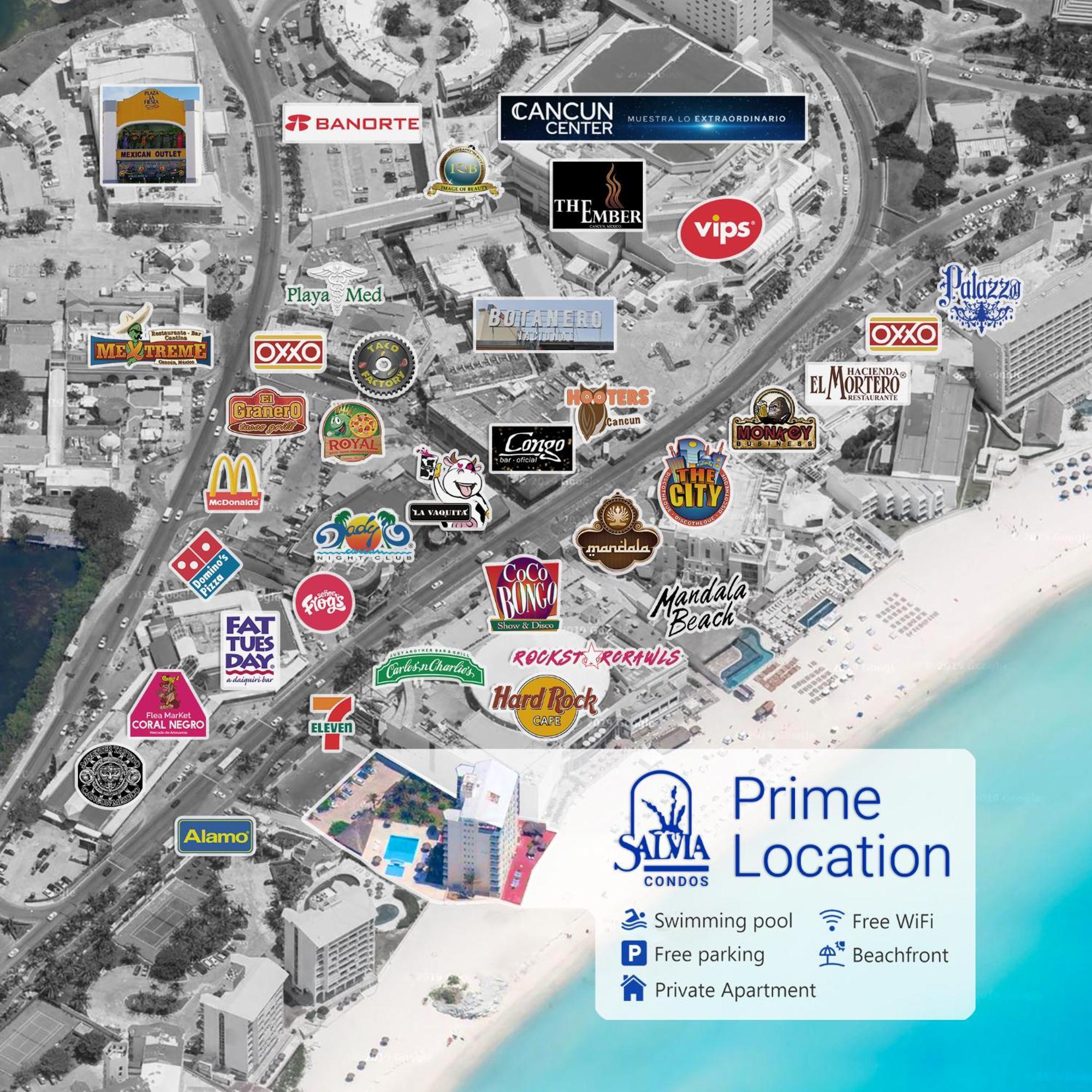 Paradise Beachfront & Nightlife Heart แคนคูน ภายนอก รูปภาพ